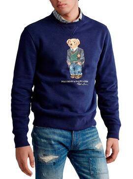 Sweat Polo Ralph Lauren Teddy Bleu Homme