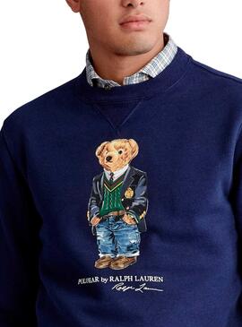 Sweat Polo Ralph Lauren Teddy Bleu Homme