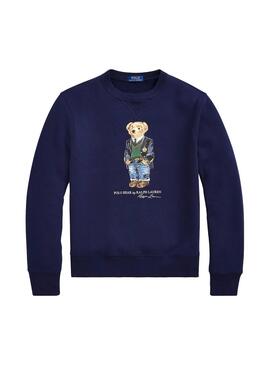 Sweat Polo Ralph Lauren Teddy Bleu Homme