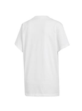 T-Shirt Adidas Trefoil Boyfriend Blanc Femme