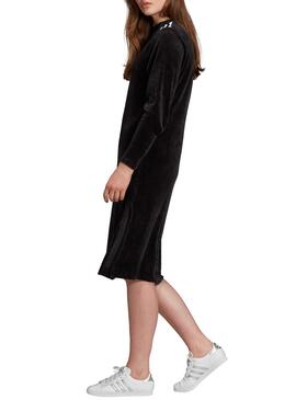 Adidas Black Velvet Dress Pour Femme