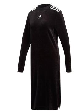 Adidas Black Velvet Dress Pour Femme