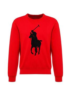 Sweat Polo Ralph Lauren Big Logo Rouge Homme