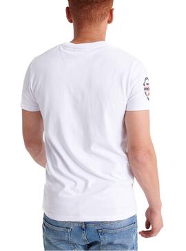 T-Shirt Superdry Trophy Blanc Homme