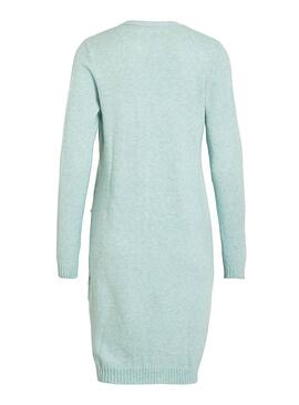 Veste Vila Viril Long Blue Femme