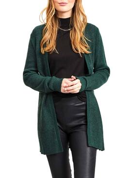 Gilet côtelé Vila Viril Vert Femme