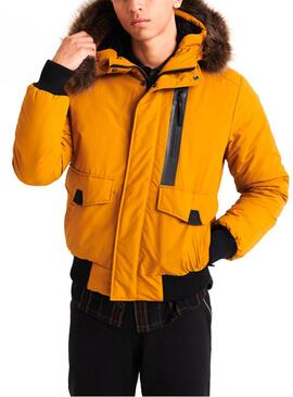 Veste Superdry Everest Bomber Jaune Homme