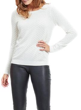 Pull Vila Visarafina Femme Blanche