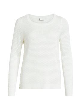 Pull Vila Visarafina Femme Blanche