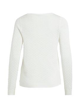 Pull Vila Visarafina Femme Blanche