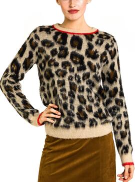 Pull Naf Naf Leopard Pour Femme