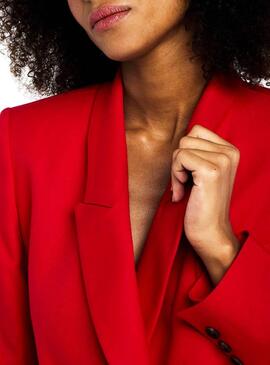 Blazer Naf Naf Oversize Rouge pour Femme