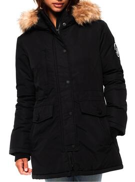 Parka Superdry Ashley Everest Noir Femme