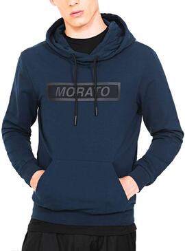 Sweat Antony Morato Hood Logo Bleu Homme