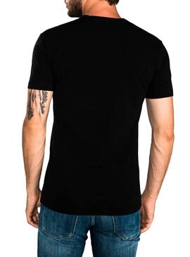 T-Shirt Antony Morato Pico Noir Pour Homme