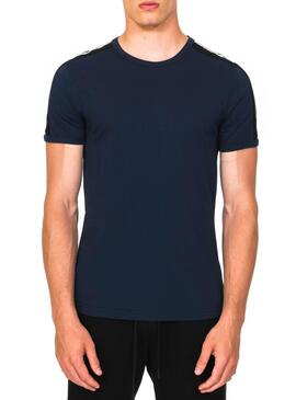 T-Shirt Antony Morato Bande Bleu Pour Homme