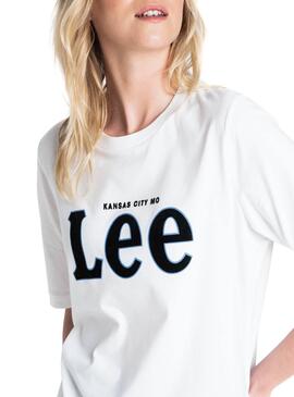 T-Shirt Lee Cansas Blanc Femme