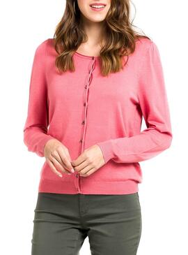 Veste Naf Naf Knit Femme Corail