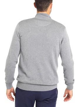 Sweat Lacoste Tricot Gris Homme