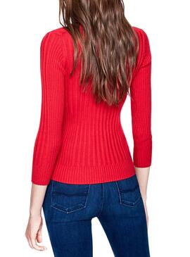 Pull Pepe Jeans Kim Rouge Femme