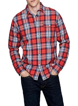 Chemise Pepe Jeans Mason Rouge Homme