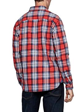 Chemise Pepe Jeans Mason Rouge Homme