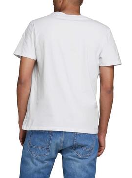 T-Shirt Jack and Jones Comick Blanc Homme