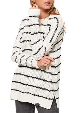 Pull Superdry Elsie White Pour Femme