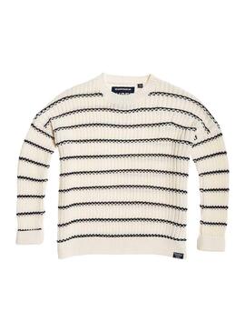 Pull Superdry Elsie White Pour Femme