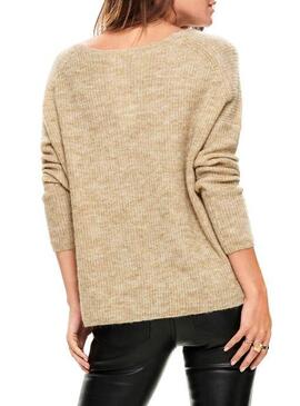 Pull Only Hanna Beige Femme
