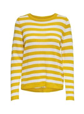 Pull Only Dorthea Jaune Femme