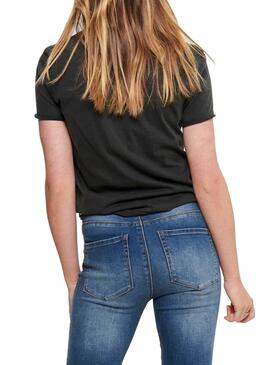 T-Shirt Only Lucy Wild Noir Femme