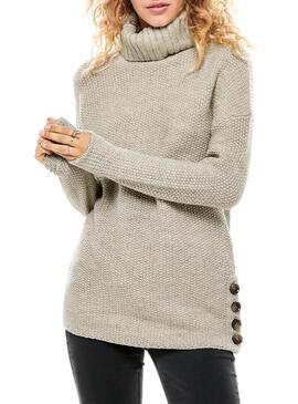 Pull Only Taliya Beige Femme