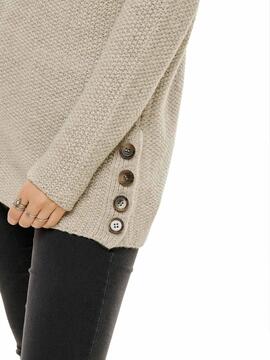 Pull Only Taliya Beige Femme