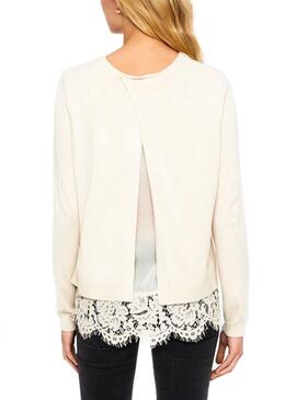 Pull Only Cilla Beige Femme