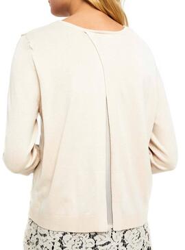 Pull Only Cilla Beige Femme