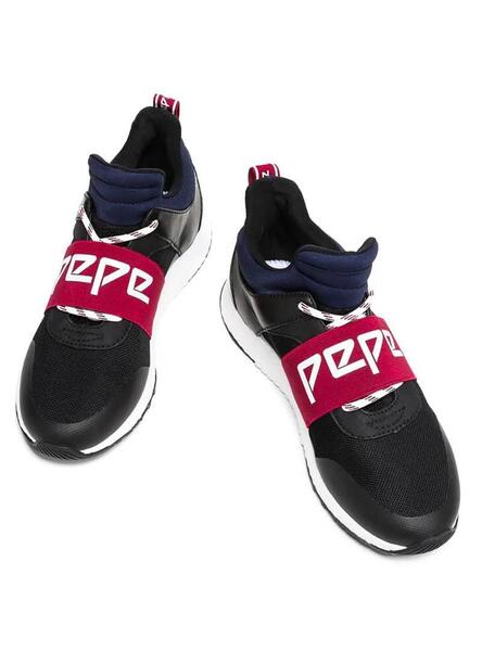 Baskets Pepe Jeans Koko Archi Noir Femme