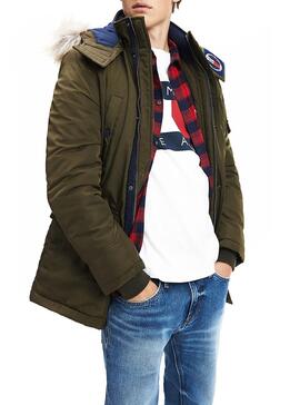 Tommy Jeans Tech Parka Vert Homme