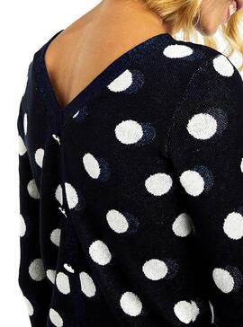 Pull Naf Naf à pois et Rayures pour Femme