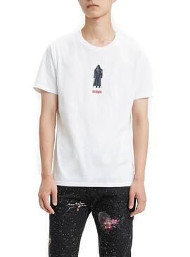 T-Shirt Levis Darth Vader Blanc Pour Homme