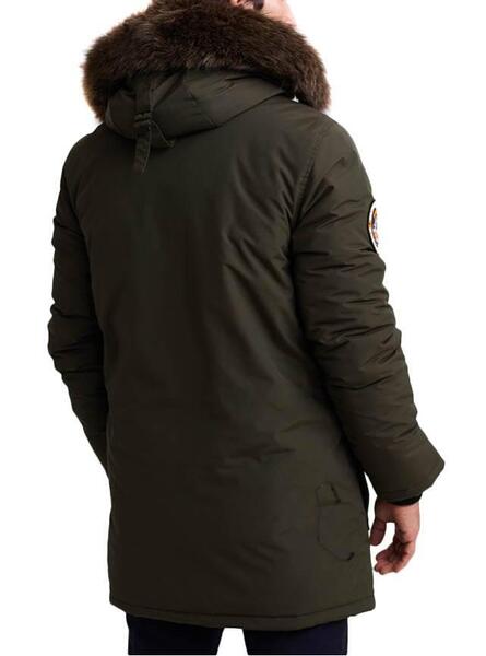 Parka superdry kaki homme deals