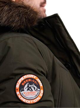 Parka Superdry Everest Vert Kaki Homme