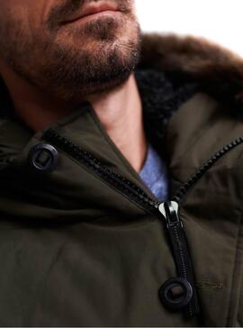 Parka Superdry Everest Vert Kaki Homme