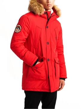 Parka Superdry Everest Rouge Homme