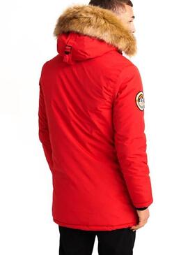 Parka Superdry Everest Rouge Homme