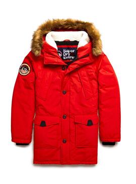 Parka Superdry Everest Rouge Homme