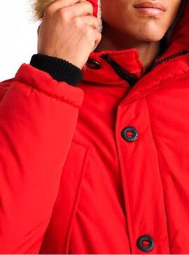 Parka Superdry Everest Rouge Homme