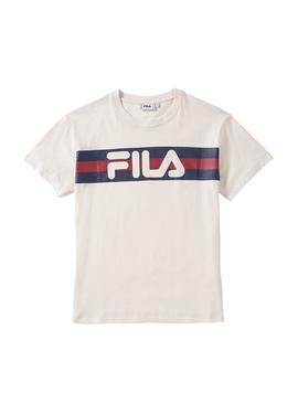 T-Shirt Fila Azrielle Beige Pour Femme