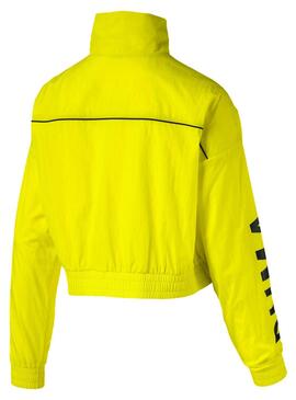 Veste Puma Chase Tissé Jaune Pour Femme