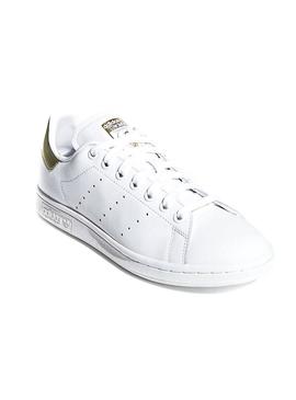 Baskets Adidas Stan Smith Blanc Or Femme